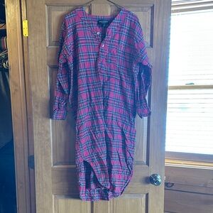 Vintage State O Maine flannel sleep shirt/ nightgown shirt.